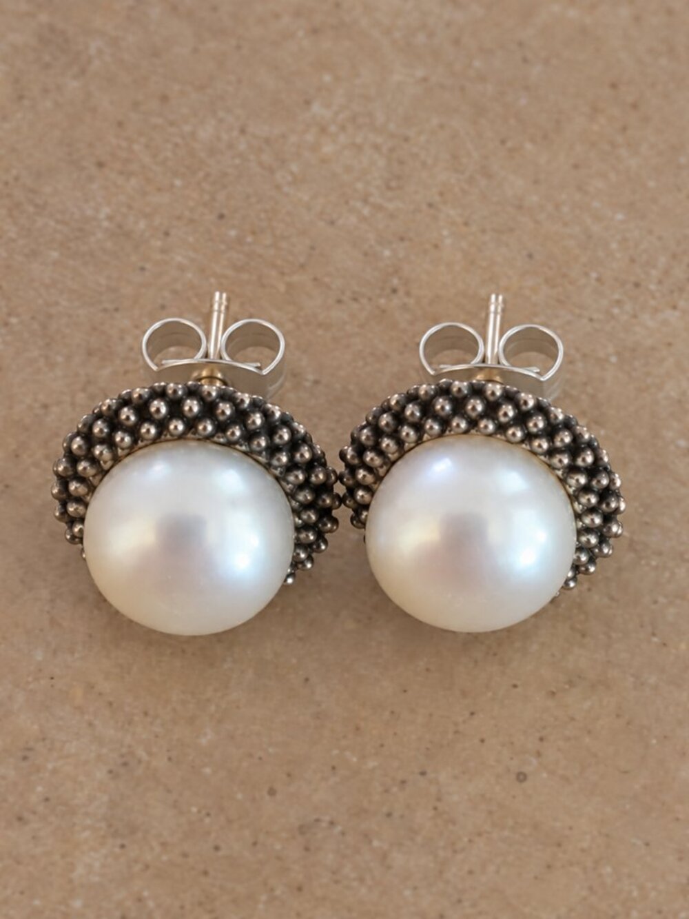 LAGOS Caviar Pearl Stud Earrings